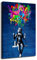 JoOcLa Banksy Bilder Leinwand Poster Gemälde Canvas Wall Art Abstrakte Graffiti Street Kunstdruck Wandbilder Wandkunst Drucke Wohnzimmer Dekoration Bereit Deko (Mit Rahmen 00A, 40x60cm (16x24inch))