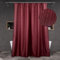 doccia in tessuto bordeaux per bagno: rosso scuro, antimuffa, resistente alla muffa, idrorepellente, lavabile, in poliestere, tenda da doccia per ambienti umidi, tenda da bagno stile lino,183x183
