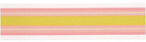 Webband Multi Streifen, Apricot/Neon Orange/Gelb