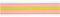 Webband Multi Streifen, Apricot/Neon Orange/Gelb