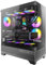 Okinos Aqua7, PC Case, Computer Case with 6 × 120mm ARGB Fan Pre-Installed, Panoramic View Tempered Glass Front & Side Panel, with Type C Port, Black