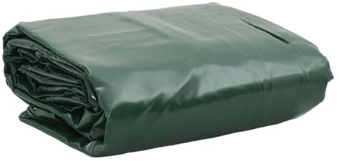 vidaXL Bâche, Couverture de Toit Résistante aux UV, Bâche de Protection pour Meuble de Jardin Remorque Voiture Extérieur, Vert 4x7 m 650 g/m²