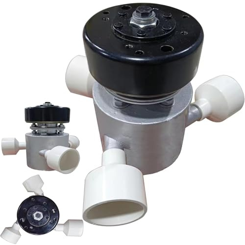 ZHOZHUT 1000W Generadores Hidroeléctricos Portátiles 220V Turbina Micro Generador Hidroeléctrico con Tres Racores De Entrada De 50mm, 3500RPM Alternador Hidroeléctrico para Iluminar, Cargar,1kw,220V