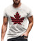 Lässiges T-Shirt mit Rundhalsausschnitt kurzen Ärmeln für Männer im Frühjahr Sommer zum Nationalfeiertag Flache Digitale Armbanduhren Herren Kurzarm Spitzenbluse Weiss Bandeau (White, XL)