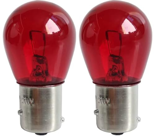 cyclingcolors 2x glühbirne 12V 21W BAW15S PR21W rot 12088 7508 glühlampe Auto