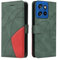XINNI Cover Protettiva per Motorola Edge 50 Neo Case, retrò Cellulare Custodia Libro Antiurto in Flip Pelle PU/TPU, Portafoglio Flip Magnetica, Verde
