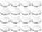 sourcing map 16pcs Canning Lids 68mm Replacement Mason Jar Lids Aluminum Airtight Covers Leak-proof Reusable Covers for Home Office