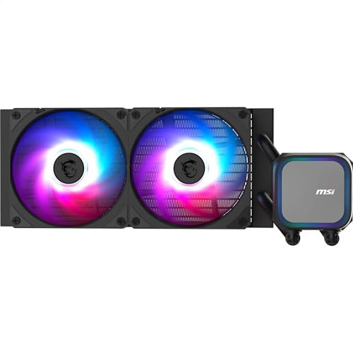 MSI MAG CORELIQUID A13 240 – Refrigeración Líquida All-in-One RGB, Radiador 240 mm, Ventiladores PWM, Compatible Intel y AMD