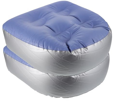 PERSELOSO 2pcs Comfortable Inflatable Bath Cushion for Women Bath Chair for Elderly Shower Seat Bathroom Accessories Multipurpose Seat Cushion