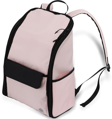 AUTUMN SENCE Travel Laptop Backpack, Pink, Carry-On 16-Inch, It’s a Portable Vanity + Mini Closet + Mobile Office for Female Travelers.