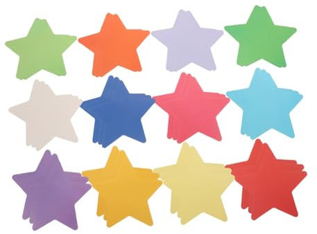 Veemoon 360stücke Bunte Stern-papierausschnitte Für Bastelprojekte Dekorationen Für Klassenzimmer Und Pinnwände Für Rückkehr Zur Schule Und Partys Farben Je