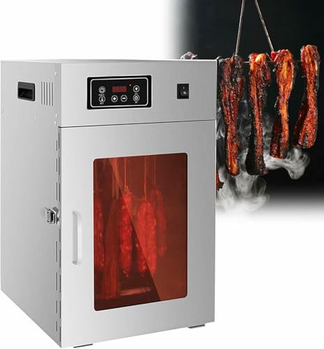Domestic Meat Dryer With LED Control Panel, Large -Capacity Commercial Food Dehydrator, Biltong Stainless Steel Drying Cabinet, 800 W/1000 W, Dryer