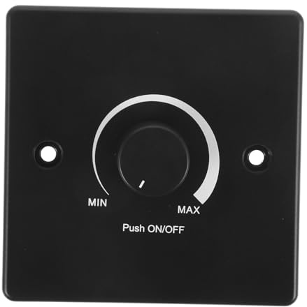 Abaodam dimmer Schalter für Wohnmobil und Yacht Panel Low voltage Lichtsteuerung Einfache Helligkeitsregelung Schwarzer Rv Lichtdimmer für Camping und Trailer