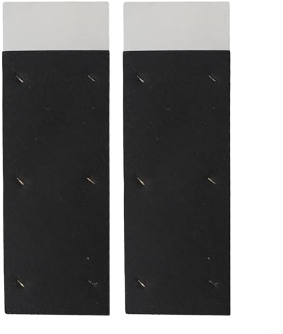 Solaughguy Verstellbarer Regenrinnen-Fallrohr zur Reduzierung von Regengeräuschen, 2 Stück, schwarzes Dachrinnen-Tropfwerkzeug mit weichem Metall und saugfähiger Baumwolle, passend für 6,6 x 30 cm und
