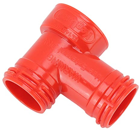 Riuulity Kunststoff-Bierfass-T-Stück-Adapter, 3-Karbonisierungskappen-T-Anschlüsse für Sichere Grillbierabgabe