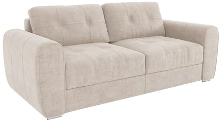 Vente-unique - Schlafsofa 4 Bolipo - Polyester - beige