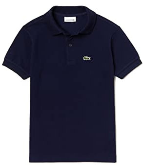 Lacoste Boy's PJ2909 Short Sleeve Polo T-Shirt, Blue (Marine), 12A (Manufacturer size: 12 years)