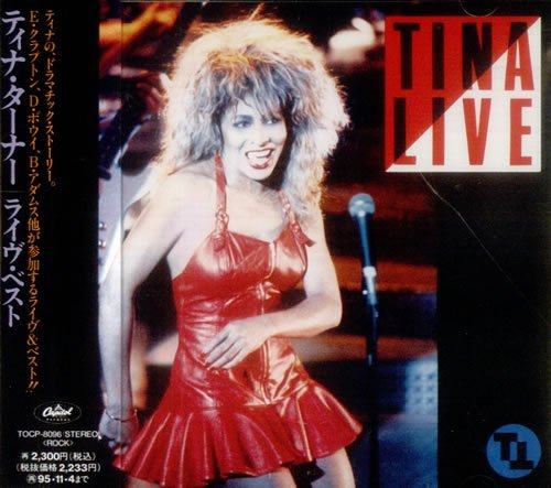 Tina Turner Tina Live 1995 Japanese CD album TOCP-8096