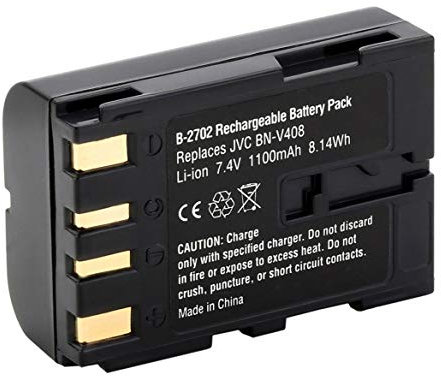 Digital Replacement Camera and Camcorder Battery for JVC BN: V408, V408-H, V408U