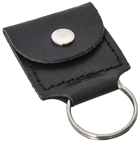 Gusti Schlüsselanhänger Leder - Joshua Lederanhänger Schlüsselring Schwarz Leder