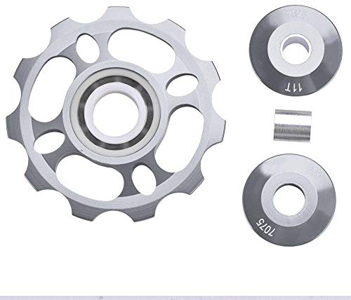 Alomejor Fahrrad Schaltwerk Aluminiumlegierung 11T Pulley Schaltwerk Riemenscheibe Schaltröllchen für Straße Mountainbike Fahrrad()