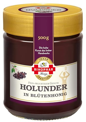 BIHOPHAR Holunder in Blütenhonig, 500g