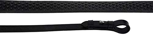 Rhinegold R197-blk Gummizügel mit flexiblem Griff, Schwarz, Einheitsgröße