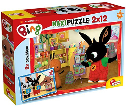 Lisciani Giochi-A Scuola Bing Puzzle, 2x12 Pezzi, Multicolore, 12, 81233