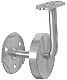 VA Halter mit Trägerplatte für flach/gerade