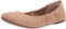 Amazon Essentials Women's Belice Slip On Ballet Flat, Tan Microsuede, 7 UK Wide