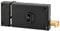 THIRARD - Caja de Cerradura Horizontal con Aplique Doble Entrada de Tiro para Entrada, Izquierda, Eje 70 mm, 140 x 88 mm, Negro