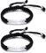 VNOX 2pcs Morse Code-Ich Liebe Dich Gravierte Paar Armbänder Verstellbare Handgemachte Geflochtene Link Armband für Männer Frauen Geburtstagsgeschenk
