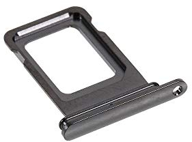 jbTec SIM-Tray kompatibel mit Apple iPhone 12 Pro/Max - Kartenhalter Single Slot Schlitten Rahmen Handy, Farbe:Grau