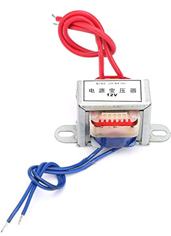 Heayzoki AC 12V / 24V Tension de Sortie 2W Entrée 220V 50Hz Transformateur de Puissance Unique, transformateur de Puissance abaisseur de convertisseur de Puissance, sûr et fiable.(12V)