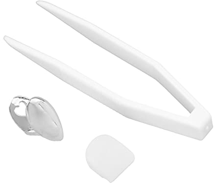 Hip Hop Zähne Zahnschmuck Kostüm Mund Zähne Zubehör Zahndekoration,Reusable Single Hip Hop False Tooth Halloween Festival Hip Hop Tooth Tweezers Wax Kit(Silber)