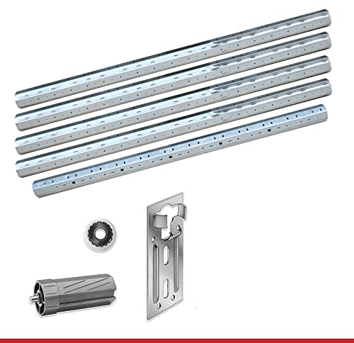 albe Rolladenwelle SW60 Stahlwellenset für Kästen bis 475 cm inkl. Lager und Kapsel