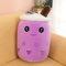 EXQULEG Bubble Tea Plüschtier Boba Kuscheltier Plüschpuppen Weiche Kuscheltier Tee Weiche Puppe Teetasse Kissen Kinderspielzeug (Lila runde Augen, 25cm)