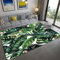 Jungle Tropicale Plantes Tapis Ananas Fleurs Vert Feuilles Motif Doux Flanelle Rug Salon Table Basse Tapis Chambre Tapis De Chevet Cuisine Couloir Salle De Bains Carpet (Couleur 1,80x160 cm)