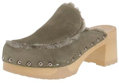 Softclox S3582 Henni Kaschmir - Damen Schuhe offene Schuhe - 02-Oliv, Größe:38 EU