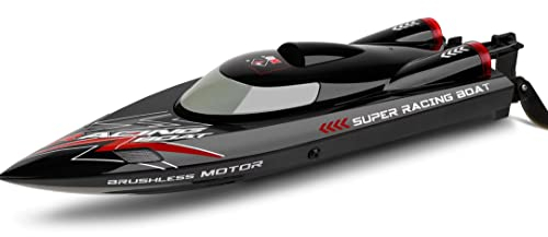 WLTOYS WL916 RC Boat 60km/h High Speed Remote Control Boats 2.4GHz RC Boat Toy Gift for Kids Adults Capsize Low Battery Alarm (WL916 1 * 2200mAh)