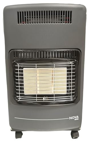 Briconess.com Stufa Ibrida Gas infrarossi con termoventilatore Elettrico 4200W + 1600W Nova Turbo