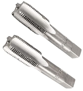 CoCud Hand Gewindeschneider M14 x 1.25 Gewinde Metrisch Legierung Werkzeug Stahl Schraube Abhören Konischer Wasserhahn - (Anwendung: für Machine Gewinde Reparatur) 1Paar