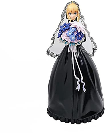 FABIIA Anime Figure Schicksal Aufenthalt Nacht Schwarz Hochzeitskleid Royal Limited Kleid Anime Charakter Model PVC Figur Statue Girl Garage Kit Sammlung Dekoration Neujahr Geschenk