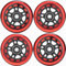 HeyZomm Inline-Skate-Räder für drinnen und draußen, Ersatzräder 85a Rollhockey-Räder mit Kugellagern ABEC-9 und schwimmenden Abstandshaltern, 64 mm, 70 mm, 72 mm, 76 mm, 80 mm, 84 mm, 90 mm