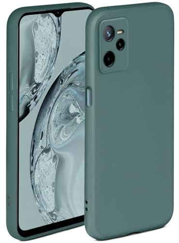 ONEFLOW Soft Case für Realme Narzo 50A Prime / C35 Hülle aus Silikon mit Kameraschutz, Silikonhülle mit erhöhtem Schutz fürs Display, Backcover Schutzhülle, weiche Handyhülle, Petrol