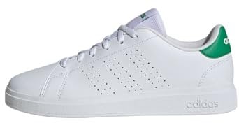 adidas - Advantage Base 2.0 Shoes Junior, Zapatos Bajos Que no Son de fútbol, FTWR White/FTWR White/Green,