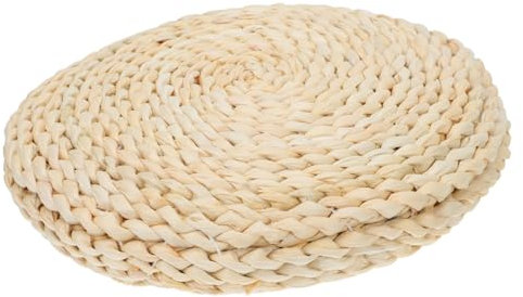 Cabilock 1stück Titel Dicke Meditationsmatte Aus Maisstroh Handgewebte Tatami-Matte Für Yoga Und Meditation Komfortabel Und Dekorativ