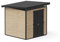 Upyard Gartenhaus Strongbox XL - Robuste Holz Gerätehaus mit imprägniertem Fundament und extra Strapazierfähigem Kunststoff Dach, 203x203 cm, Braun