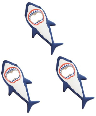 IMIKEYA 3 Pièces ouvreur de requin ouvre-bière réfrigérateur magnétique décapsuleur chauve-souris ouvre-bouteille électrique ouvre-bouteille de vin électrique océan aimant