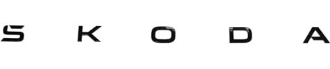 Skoda 5LE853687E041 Schriftzug Heckklappe Emblem Buchstaben Aufkleber Logo, schwarz